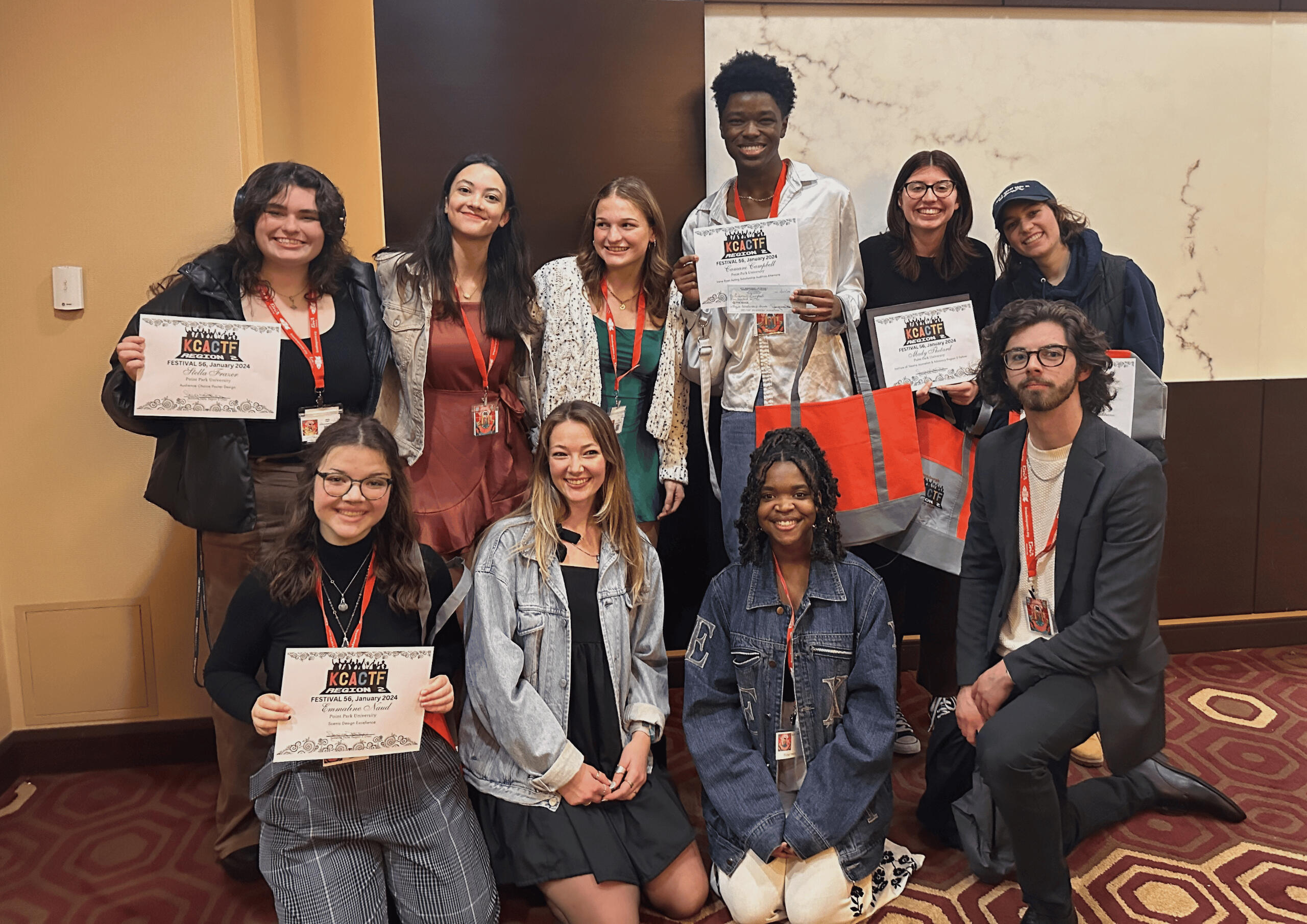 Point Park award recipients and friends!